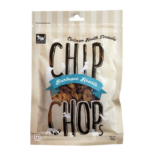 Chip Chops Barbeque Hearts Dog Treats, 70g