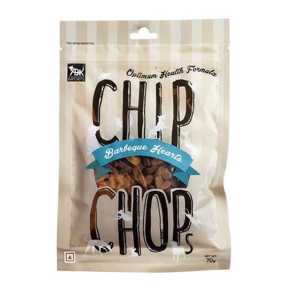 Chip Chops Barbeque Hearts Dog Treats, 70g