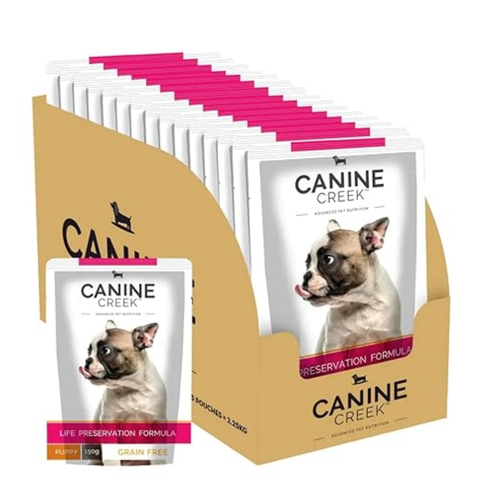 Canine Creek Puppy Wet Dog Food, Real Chicken Flavor 2.25 Kg (15x 150g) Pack of 15