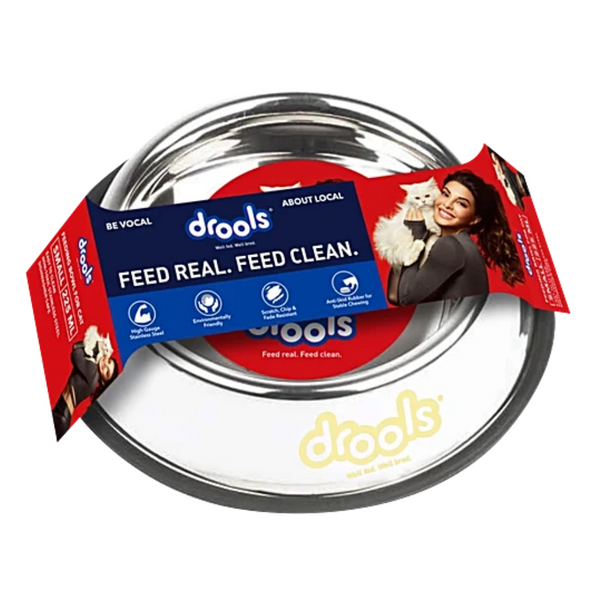 Drools Stainless Steel Feeding Bowl for Cat- 225 ml Ingredients