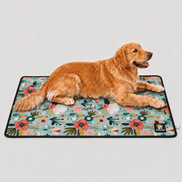 Furrfab Multifloral Print Sky Blue Pet Mat for Dog & Cat Ingredients