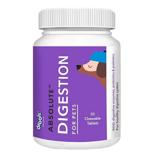 Drools Absolute Digestive Tablet- Dog Supplement, 50 Pieces