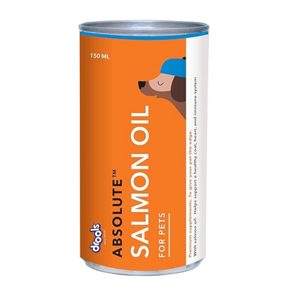 Drools Absolute Salmon Oil Syrup- Dog Supplement, 150ml Pack Ingredients