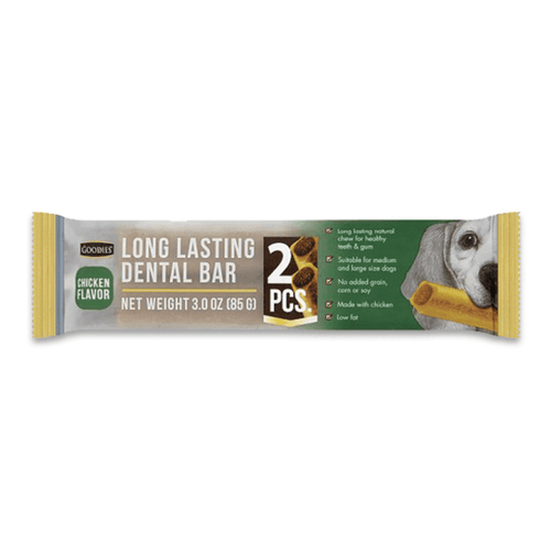 Goodies Long Lasting Dental Bar Chicken Flavor, 85g (2Pcs) for Dogs