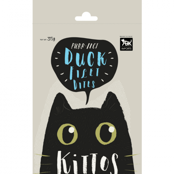 Kittos Purr Fect Duck Fillet Bites Cat Treat, 35g Ingredients