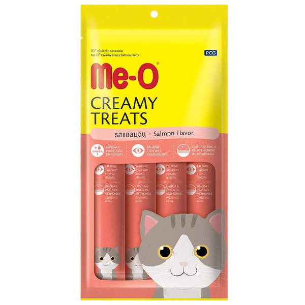 Me-O Creamy Salmon Cat Treats, 60g Ingredients