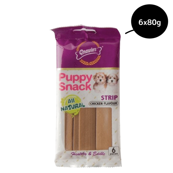 Gnawlers Puppy Snack Strip Chicken Flavoured Dog Treats, 80g (Pack of 3) Ingredients