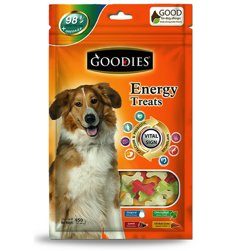 Goodies Energy Treats Mixed Flavour Cutbone Dog Treats, 950g