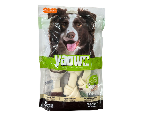 Gnawlers Yaowo Knotted 4" Dog Treats, 180g