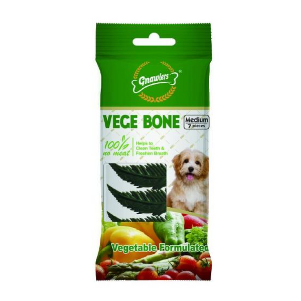 Gnawlers Dog Treat Vege Bone 25 in 1, 225g