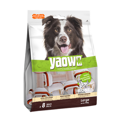 Gnawlers Yaowo Knotted 2.5" Dog Treats, 500g