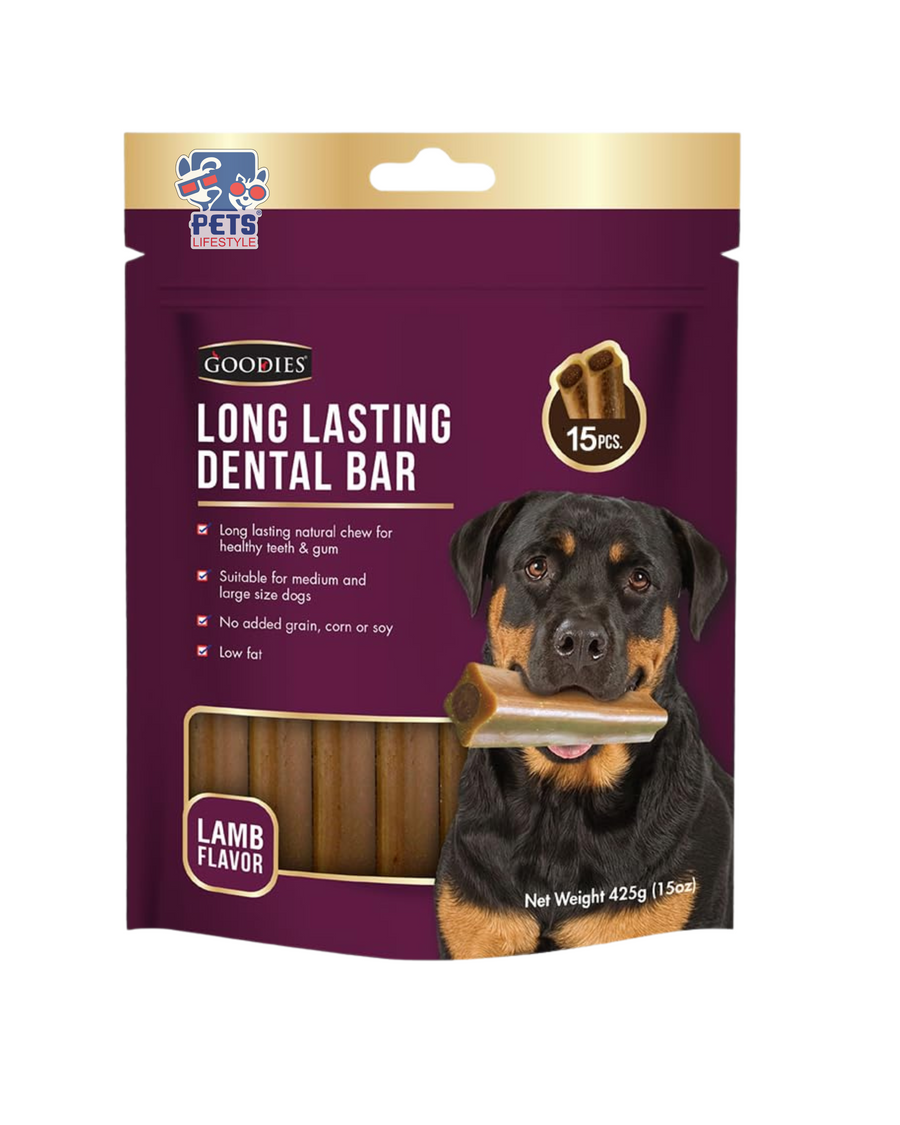 Goodies Long Lasting Dental Bar (15 in 1) - Lamb Flavor for Dogs