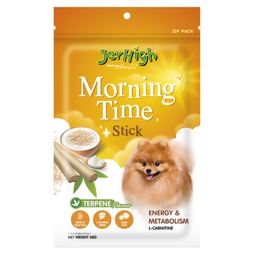 Jerhigh Dog Treat for Energy & Metabolism - Morning Time Stick (Pack of 12)