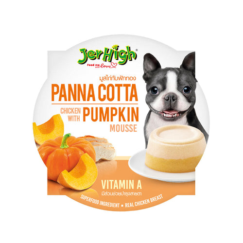 Jerhigh Panna Cotta Chicken with Pumpkin Treat For Dogs, 70g (Pack of 4)