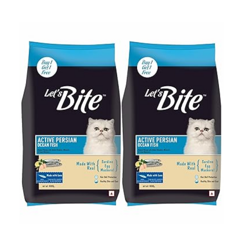 Let's Bite Active Persian Dry Adult Cat Food (1+1)Kg