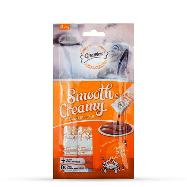 Gnawlers Cat Creamy Treat Crab Flavor (4x15g), 60g Ingredients