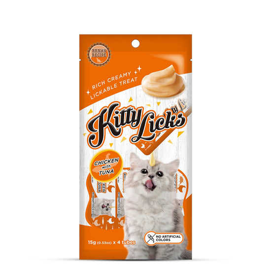 Kitty Licks Chicken Tuna Cat Treats 15g x 30 Tubes Ingredients