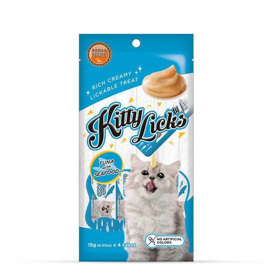 Kitty Licks Tuna Seafood Cat Treat 15g x 30 Tubes Ingredients