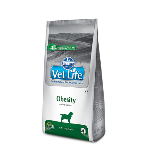 Farmina Vet Life Obesity Natural Diet - Dry Dog Food, 2 Kg