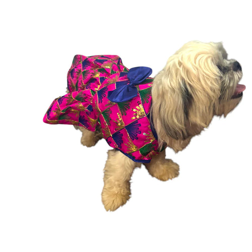 Furrfab Festive Pink Frock for Female Dog