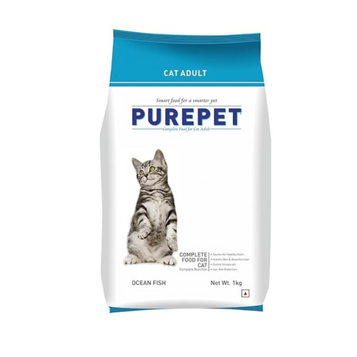 Purepet Ocean Fish Adult Dry Cat Food, 1 kg