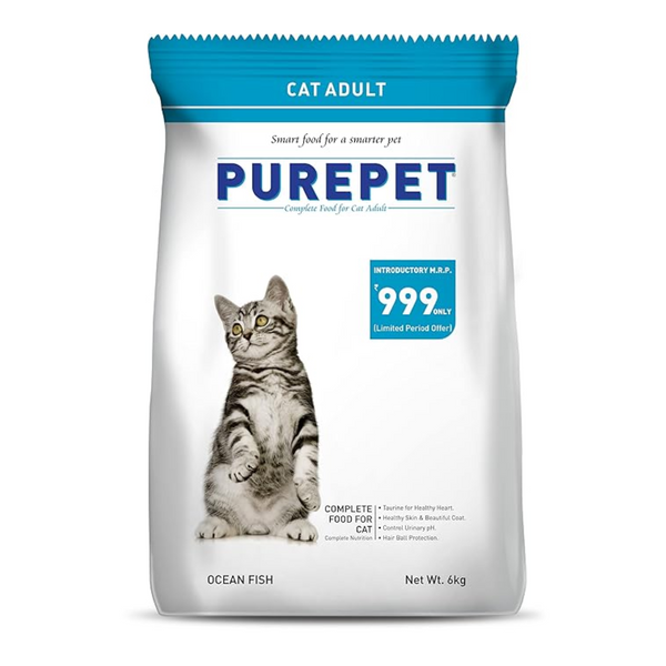 Purepet Ocean Fish Adult Dry Cat Food, 6 kg Ingredients
