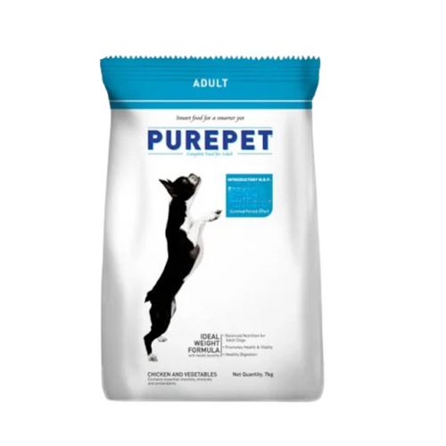 Purepet Adult Dry Dog Food |Chicken and Vegetable Flavor 7kg Pack