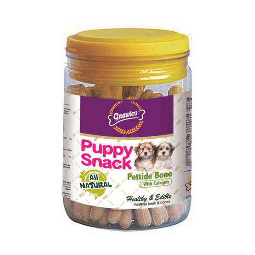 Gnawlers Pettide Bone Jar Puppy Snacks, 180g