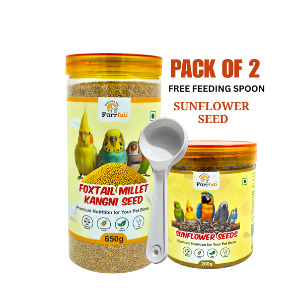 Furrfab Foxtail Millet & Sunflower Seeds Combo (650g + 200g) Ingredients