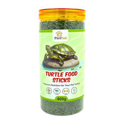 Furrfab Turtle Food Sticks, 400g | Floating Protein-Rich Diet for Strong & Healthy Turtles