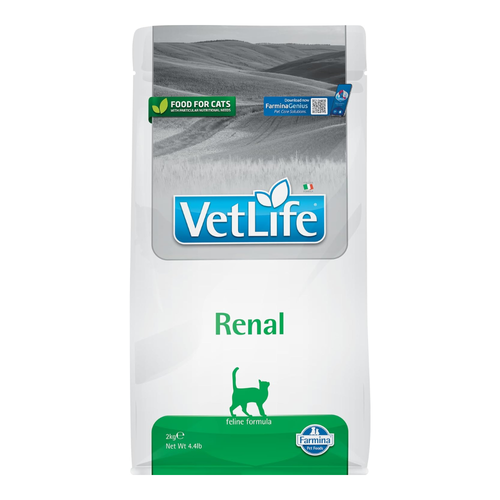Farmina Vet Life Cat Renal Natural Diet Dry Cat Food, 2Kg