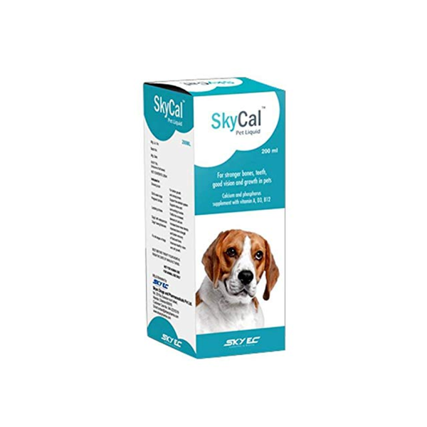 Skycal-DS Syrup Double Strength Calcium & Vitamin Syrup, 200ml for Dogs (Pack of 2) Ingredients