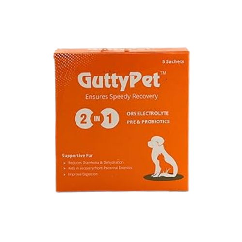 Gutty Pet Digestive Support Sachets for Dogs & Cats All Breeds & Ages 1 Box (5 Sachets)