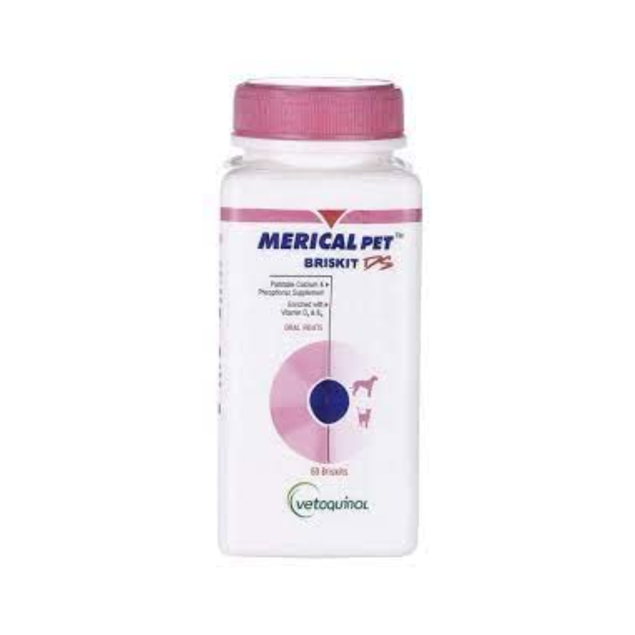 Vetoquinol Pet Care Merical Briskit Dog Supplement 60 Tablets