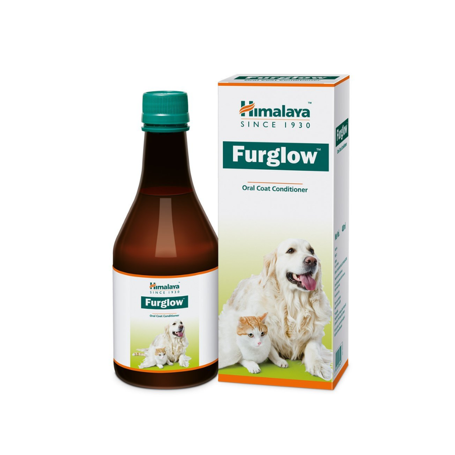 Himalaya Furglow | Controls Hair Shedding, Flaky Skin, and Dandruff for Dogs & Cats, 200ml