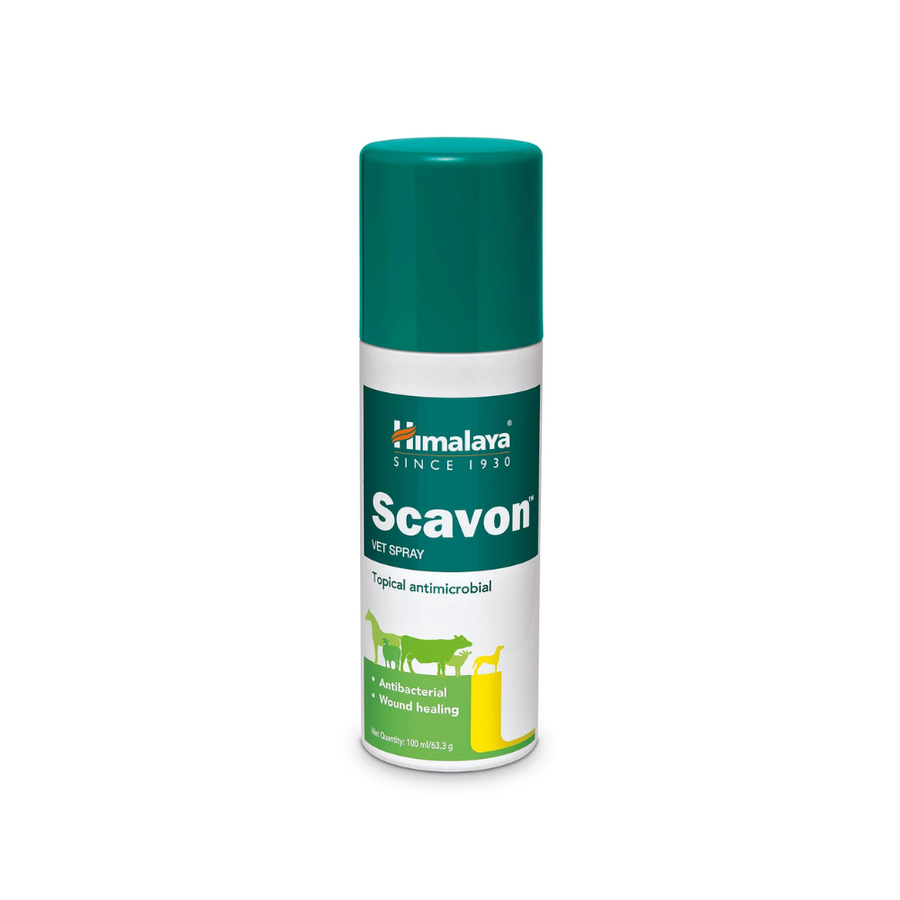 Himalaya Scavon Vet Spray Antibacterial & Antifungal Formula for Wound Care, 100 ml