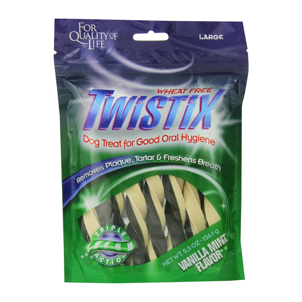 NPIC Twistix Vanilla Mint Flavour Dog Treat, 156g Ingredients