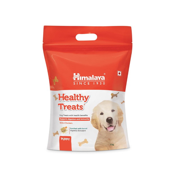 Himalaya Healthy Dog Biscuit Treats for Puppy with Chicken, 1kg Ingredients