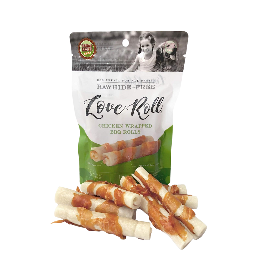 Love Chicken Wrapped Barbeque Rolls, 154 gm, 7 Pieces