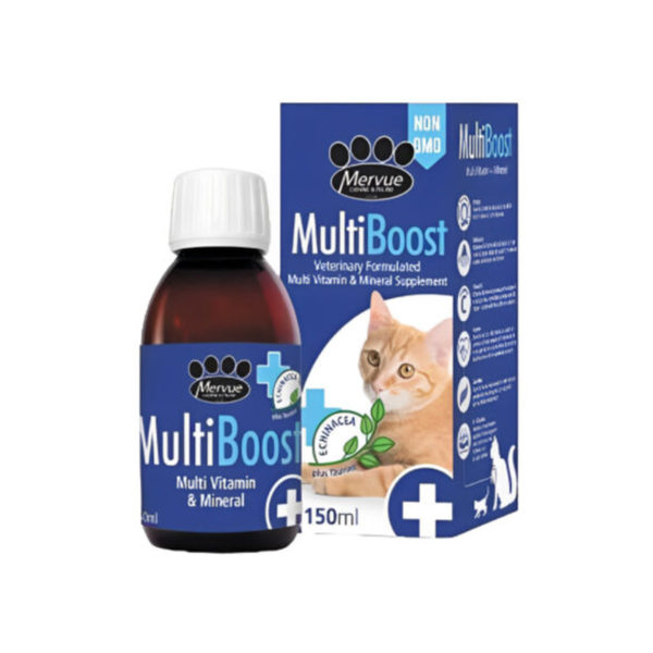 Mervue Multiboost Multivitamin & Mineral Supplements for Cats, 150 ml Ingredients