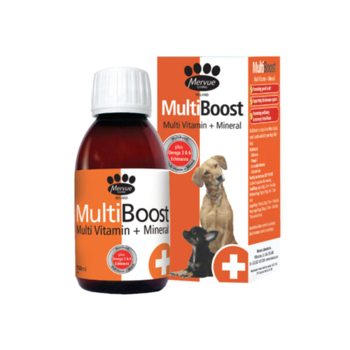 Mervue Multiboost Multivitamin & Mineral Supplements for Dogs, 150ml