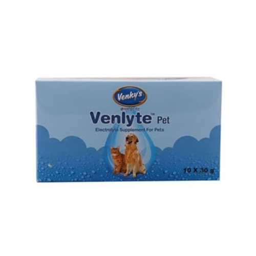 Venkys Venlyte Pet Electrolyte Supplement for Dogs and Cats , 30g