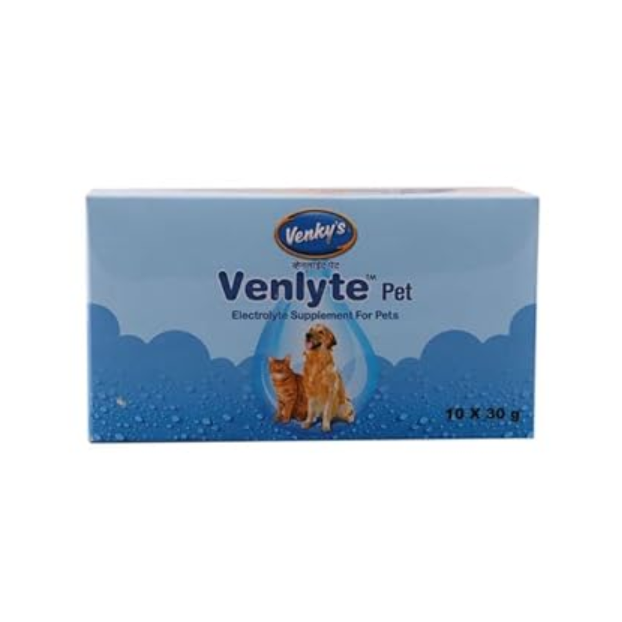 Venkys Venlyte Pet Electrolyte Supplement for Dogs and Cats , 30g