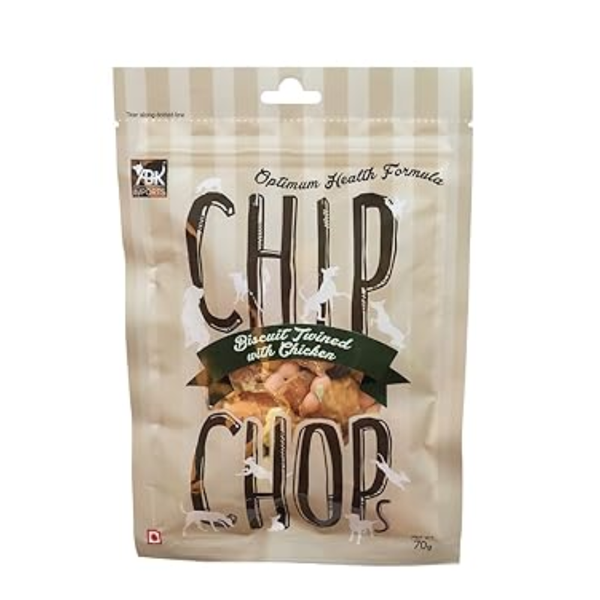 Chip Chops Dog Treat Biscuit Twined with Chicken, 70g Ingredients