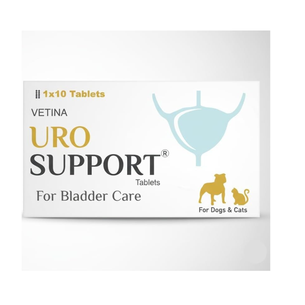 Vetina URO Support 10 Tablets for Urinary Bladder Health Care for Dogs and Cats Ingredients