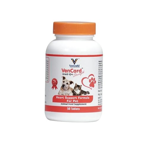 VenCard Strengh Feed Supplement for Dogs & Cats, 50 Tablets