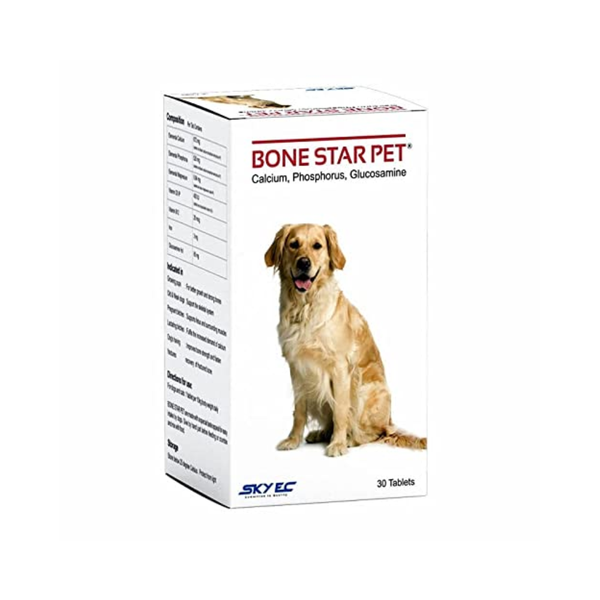 Bone Star Pet Tablets Calcium & Vitamin Supplement for Dogs 30 Tab (Pack of 2) Ingredients