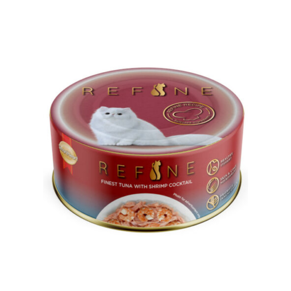 Smart Heart Refine Finest Tuna With Shrimp Cocktail Adult Cat Tin,80g (Pack of 12) Ingredients