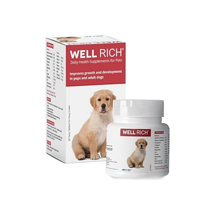 Well Rich tablet Multivitamin & Mineral tablets 30 tablet for Dogs