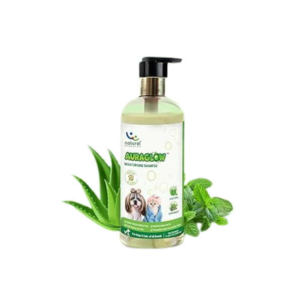 Natural Remedies Aura Glow Moisturizing Shampoo for Dogs & Cats, 350 ml Ingredients